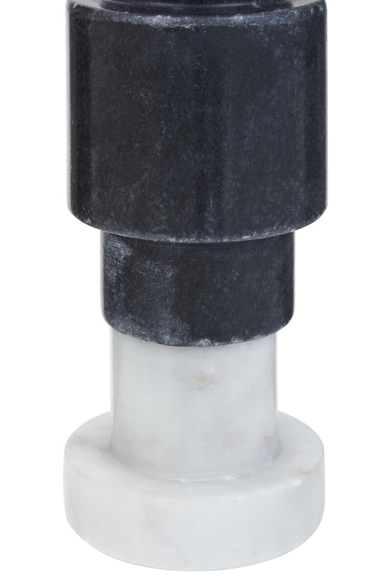 Oxana Black And White Marble Candle Holder - Image 17