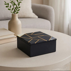 Oriana Small Black Slate Trinket Box