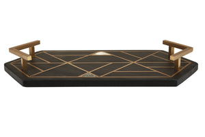 Oriana Black Slate Tray