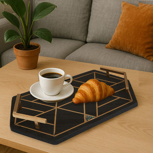Oriana Black Slate Tray