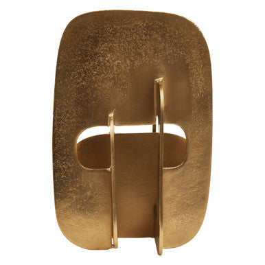Prato Gold Finish Abstract Sculpture