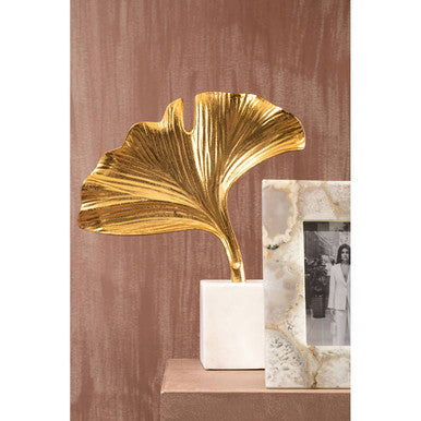 Prato Gold Finish Abstract Sculpture