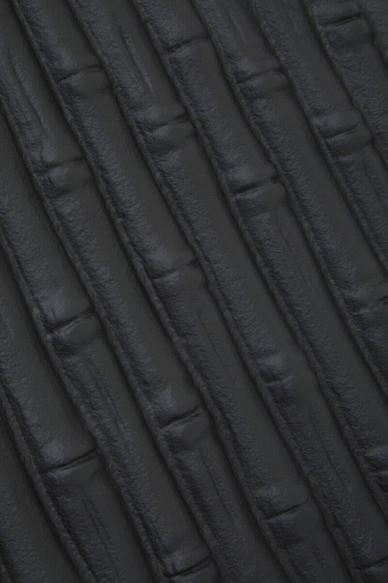 Hiba Large Black Finish Bamboo Effect Trinket Box