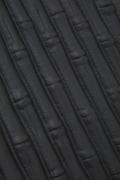 Hiba Large Black Finish Bamboo Effect Trinket Box