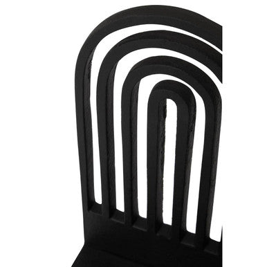 Rubi Set Of Two Black Finish Arched Bookends