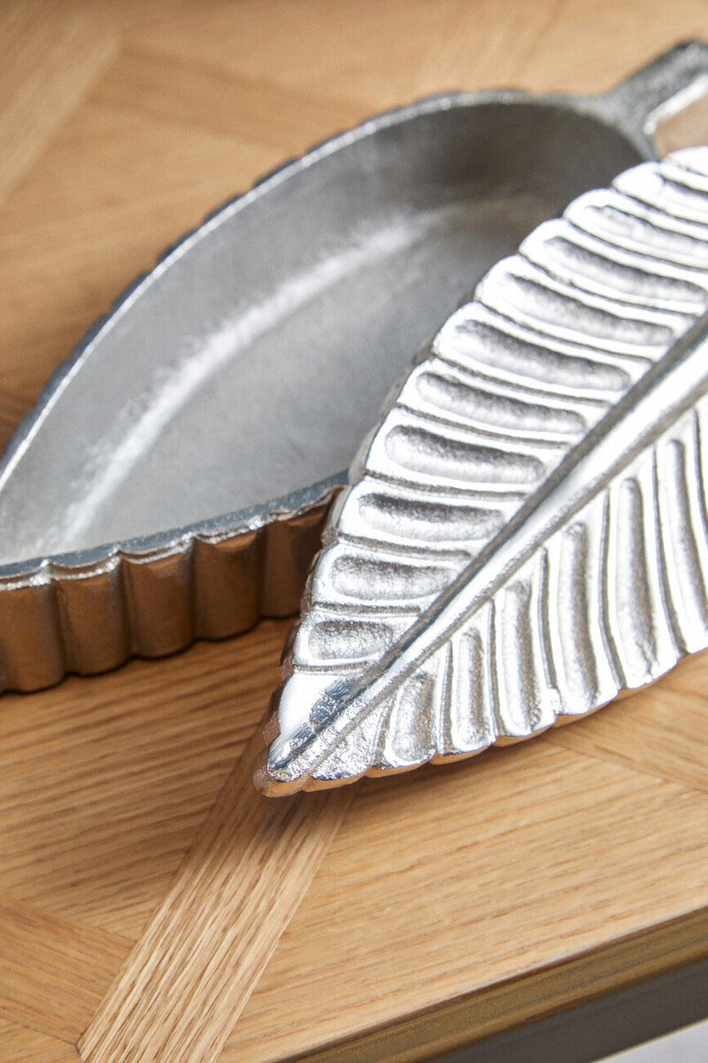 Prato Silver Finish Plume Box - Image 4