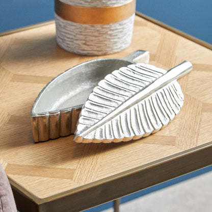 Prato Silver Finish Plume Box