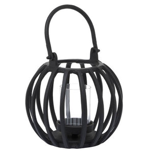 Aura Small Matte Black Finish Lantern