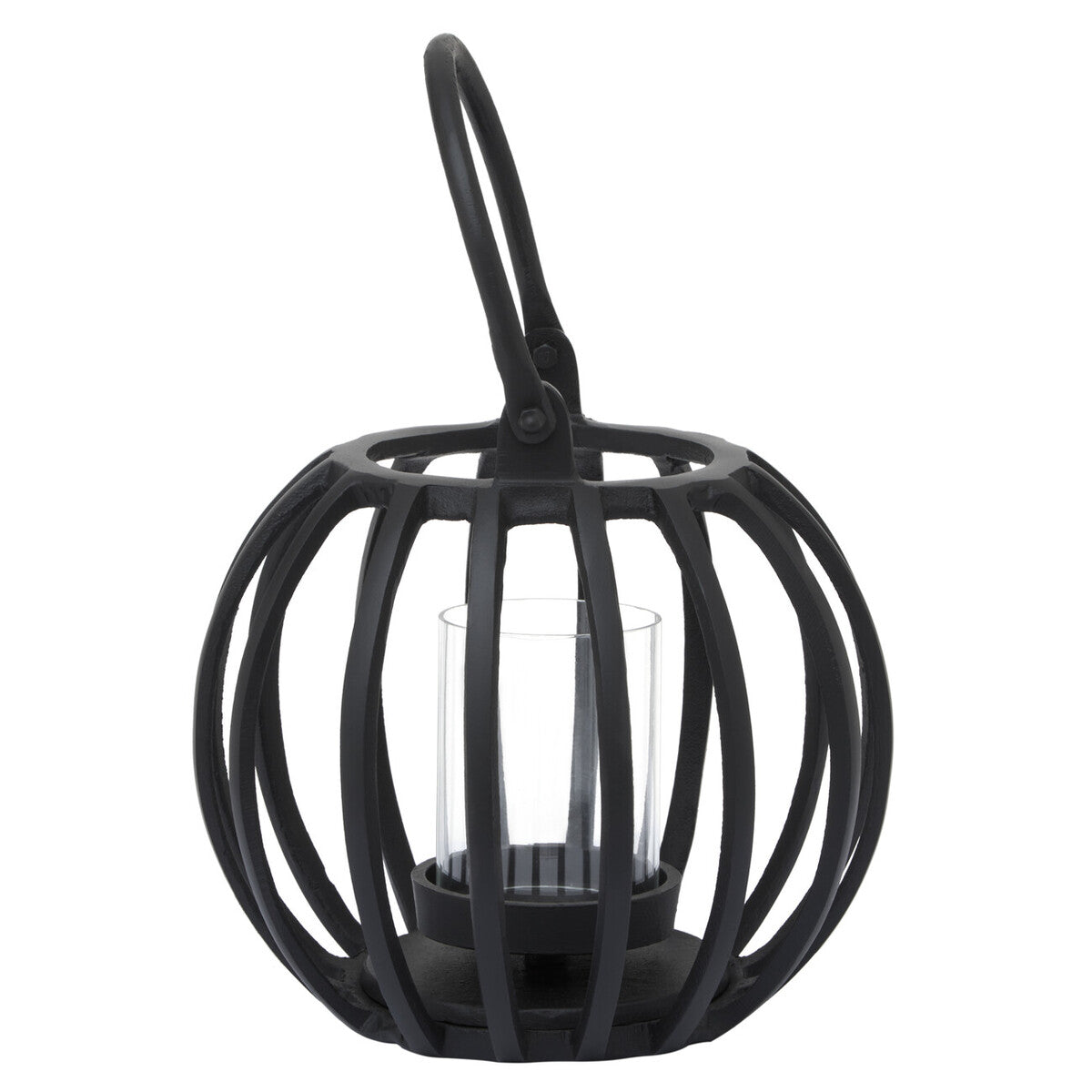 Aura Small Matte Black Finish Lantern