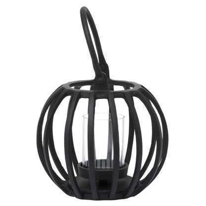 Aura Small Matte Black Finish Lantern