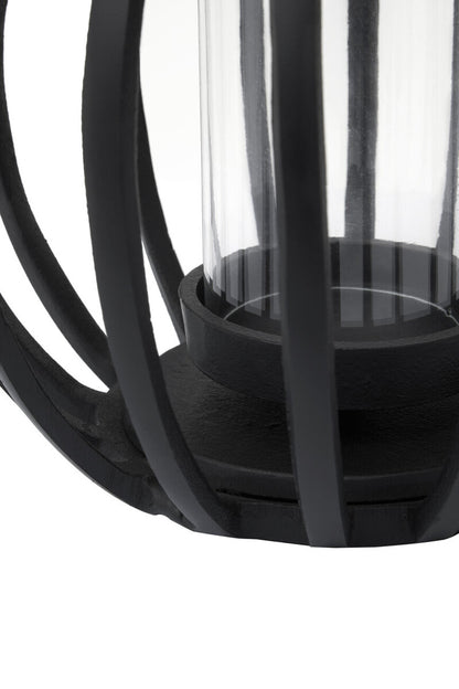 Aura Small Matte Black Finish Lantern