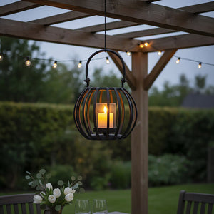 Small Matte Black Finish Lantern | Aura