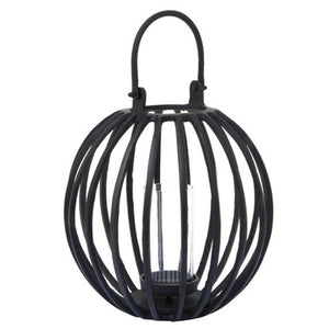 Aura Large Matte Black Finish Lantern