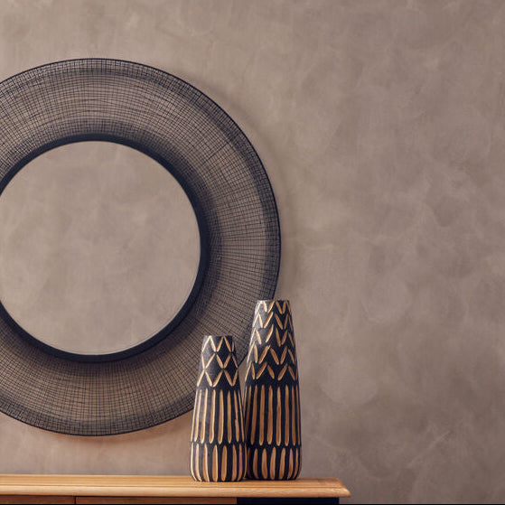 Arlo Small Engraved Wooden Vase