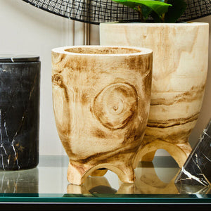 Arlo Large Natural Wooden Planter