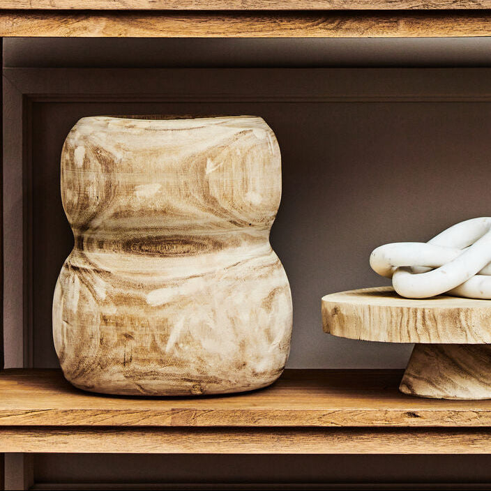 Arlo Natural Wooden Vase