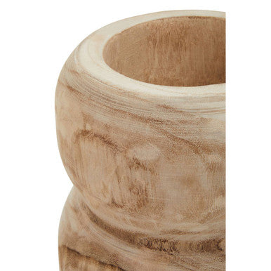 Arlo Natural Wooden Vase
