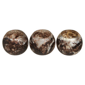 Garan Set Of 3 Brown Tealight Holders