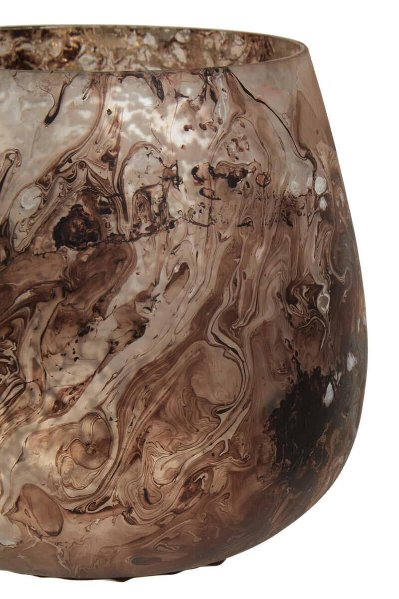 Garan Brown Small Candle Holder