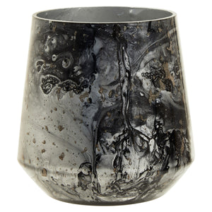 Garan Grey Marble Effect Candle Holder