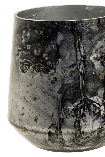 Garan Grey Marble Effect Candle Holder