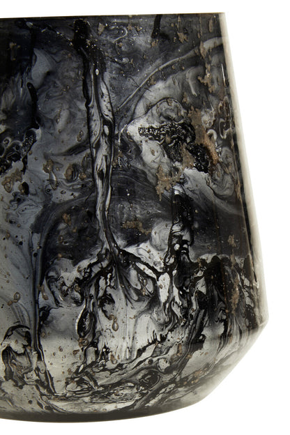 Garan Grey Marble Effect Candle Holder