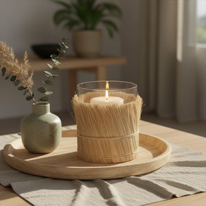 Natural Large Candle Holder | Kuta