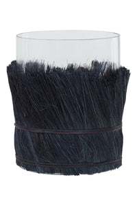 Kuta Black Large Candle Holder