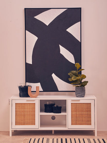 Kuta Black Large Candle Holder