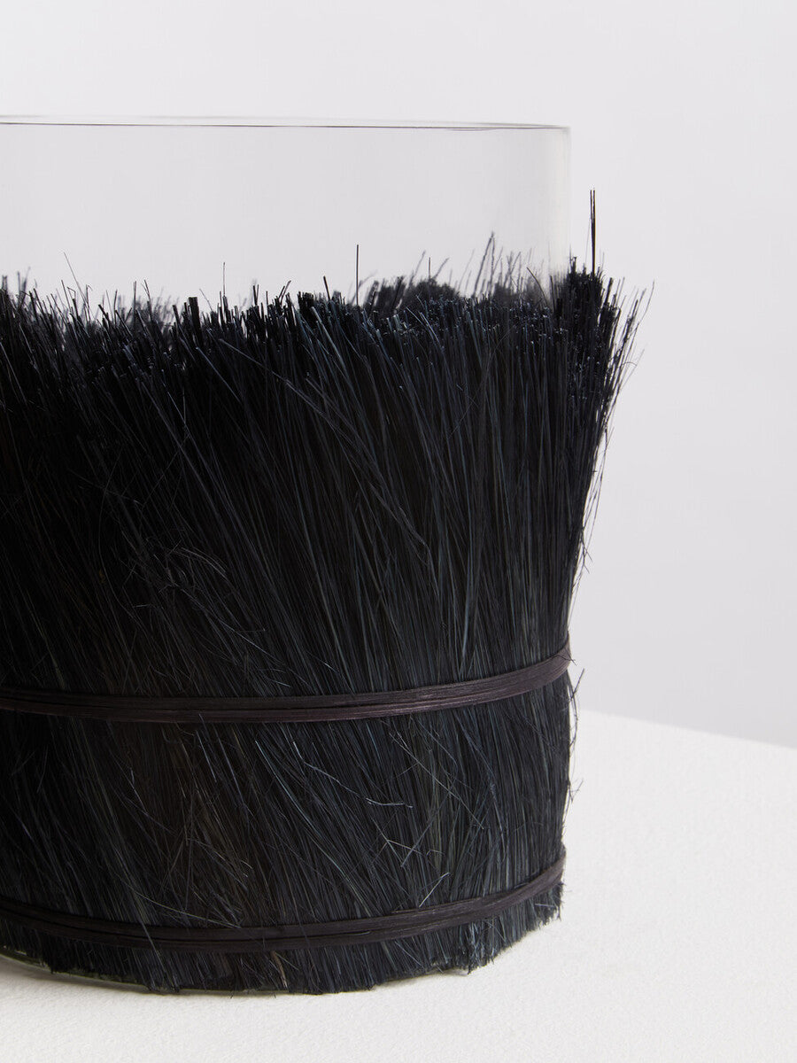 Kuta Black Large Candle Holder