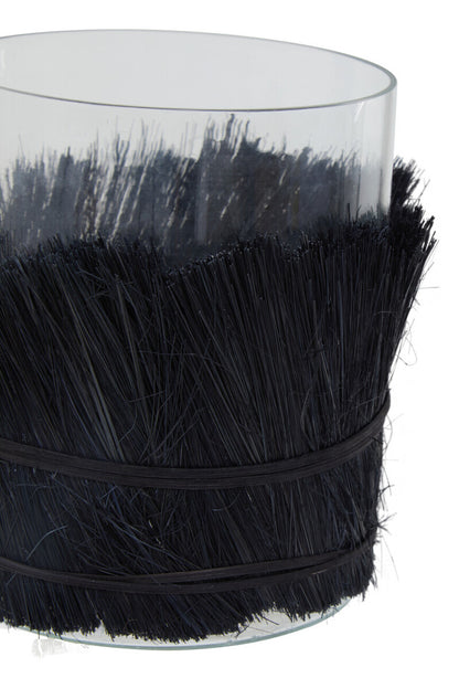 Kuta Black Medium Candle Holder
