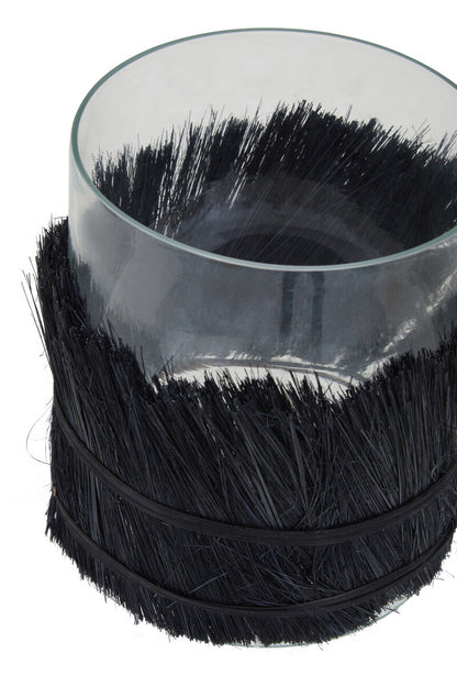 Kuta Black Medium Candle Holder