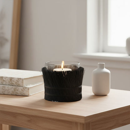 Kuta Black Small Candle Holder