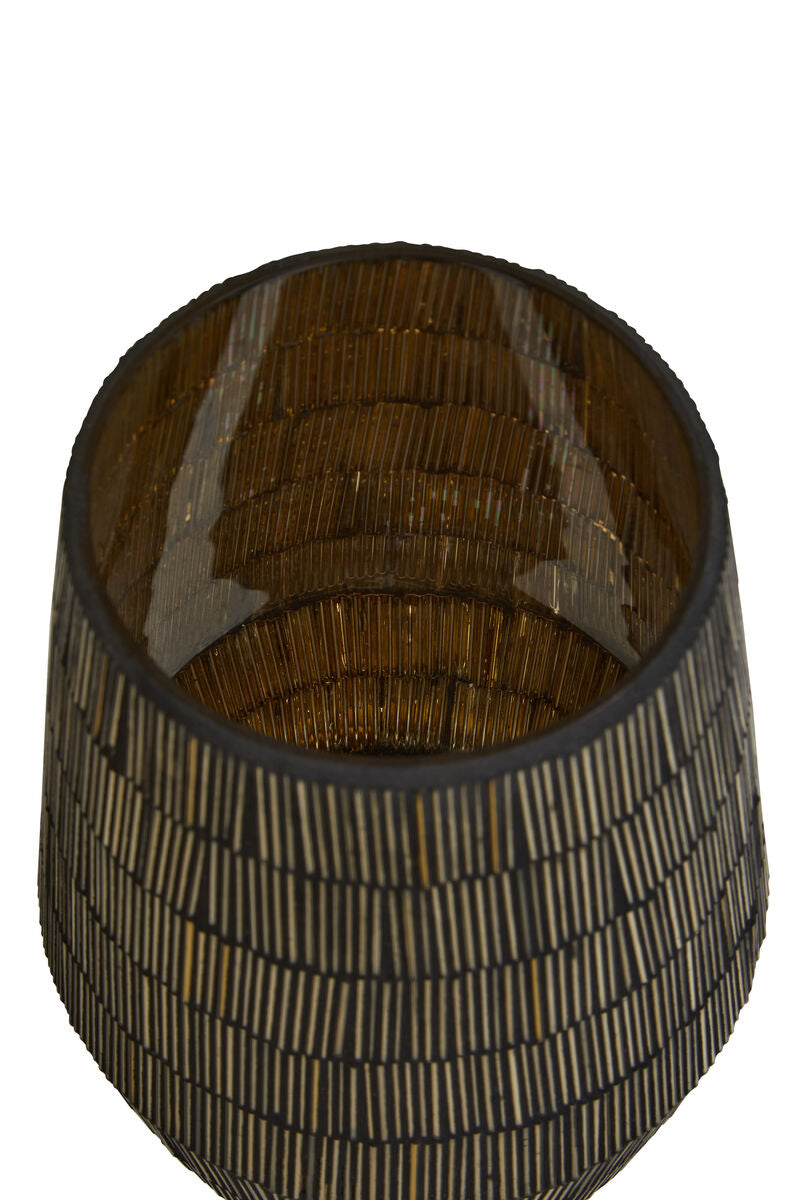 Gaia Large Mosaic Glass Candle Holder