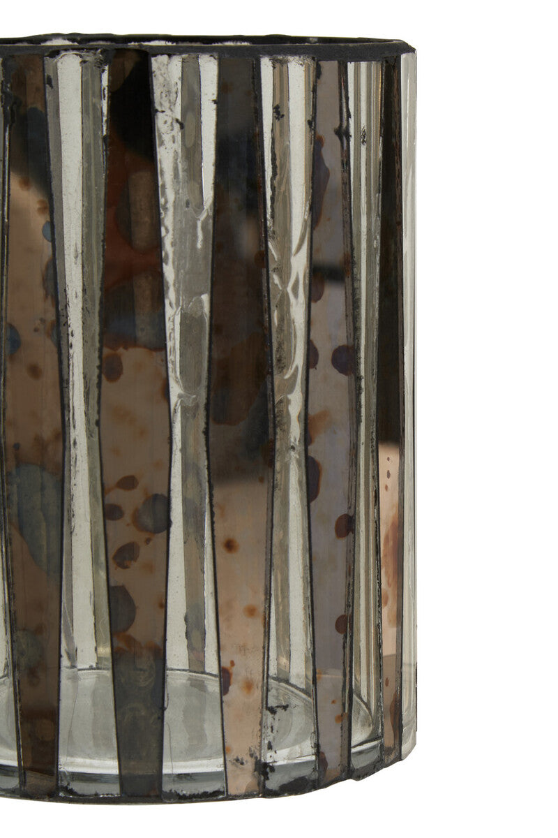 Gaia Smoked Anitque Finish Small Candle Holder