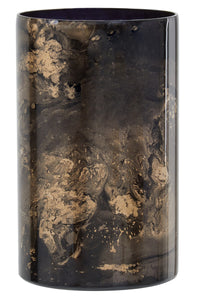 Gaia Black And Gold Large Candle Holder