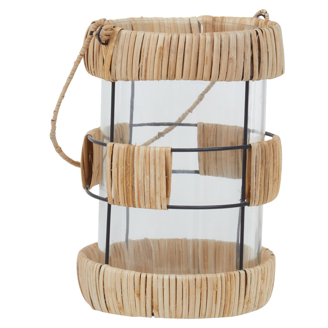 Kuta Natural And Black Large Lantern