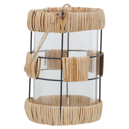 Kuta Natural And Black Large Lantern