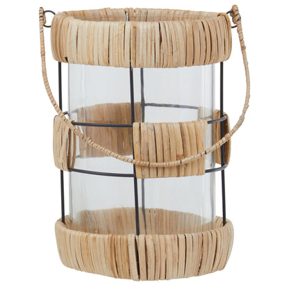 Kuta Natural And Black Large Lantern