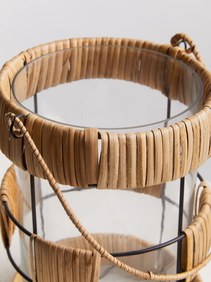 Kuta Natural And Black Large Lantern