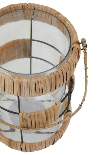 Kuta Natural And Black Large Lantern