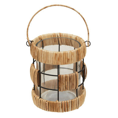 Kuta Natural And Black Small Lantern