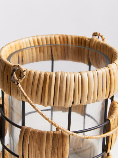 Kuta Natural And Black Small Lantern