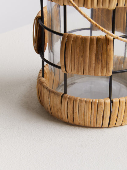 Kuta Natural And Black Small Lantern