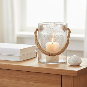 Natural Rope Medium Lantern | Kuta