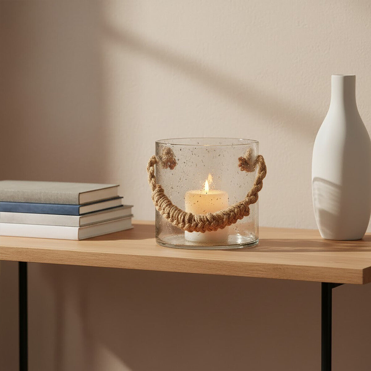 Kuta Natural Rope Small Lantern