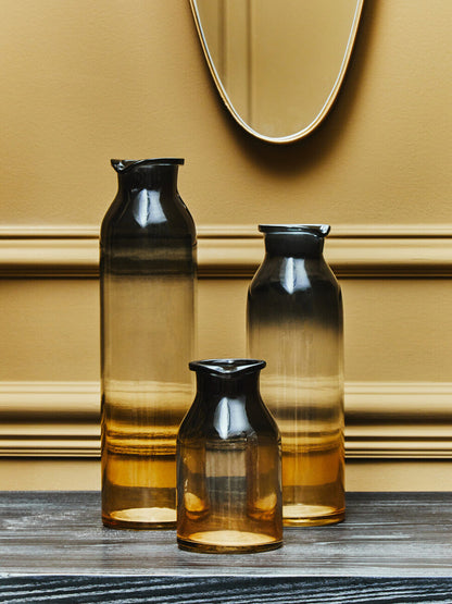 Glynn Black And Gold Small Vase