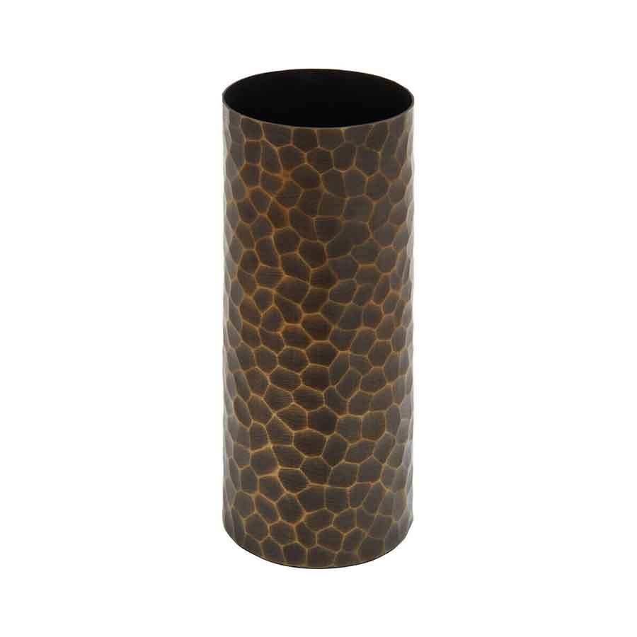 Akola Large Antique Gold Metal Vase