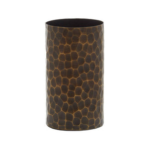 Akola Small Antique Gold Metal Vase