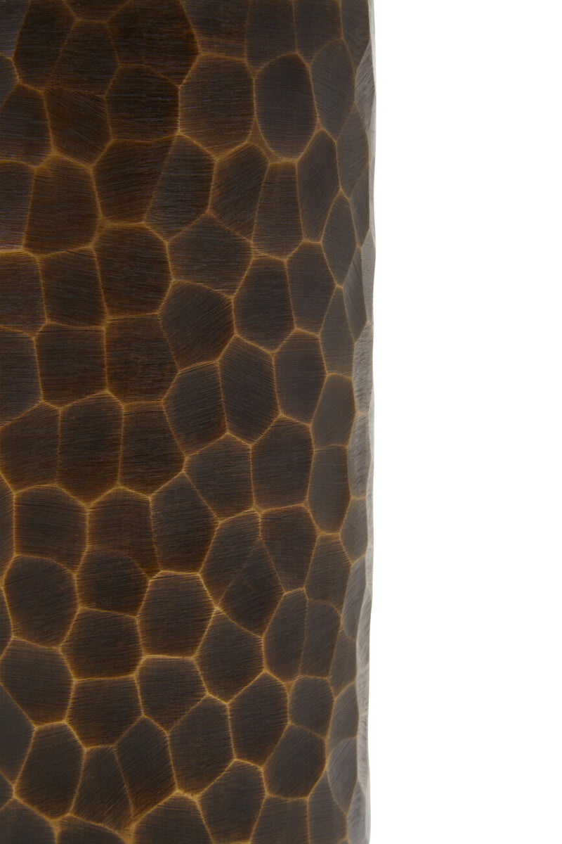 Akola Small Antique Gold Metal Vase